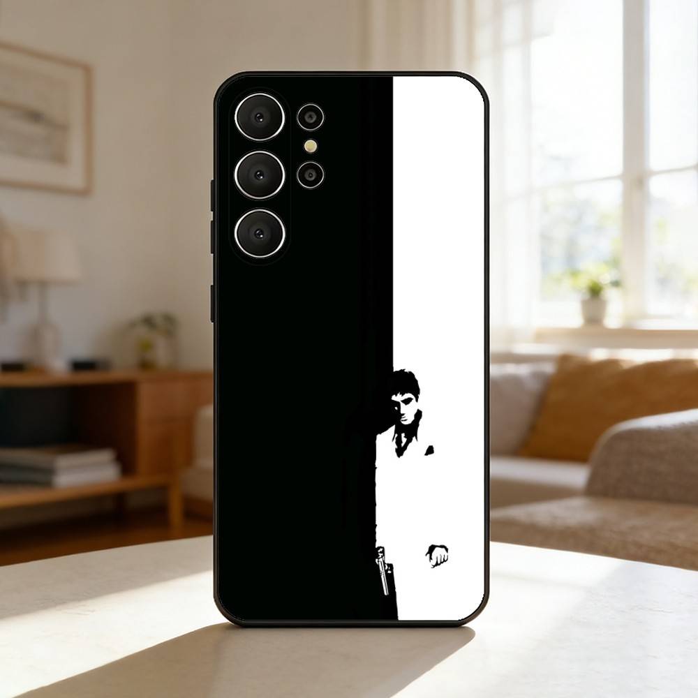 T-The World Is Yours S-Scarfaces Phone Case For Samsung S26,S25,S24,S21,S22,S23,S30,Ultra,S20,FE,Lite,10,9,Black Cover