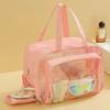 Pu Transparent Waterproof Cosmetic Bag PVC Make Up Bag Travel Storage Bag  Travel