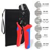 Crimping Pliers Crimping Tools Combo Tool Set with 6 Dies Crimper Press Pliers