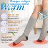 1 Pair Remote Control Heated Socks Electric Socks Rechargeable Warm Heating Socks with 4000mAh