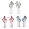 1 Pair Dishwashing Gloves Long Sleeve Protect Hands Waterproof PVC Kitchen Cleaning Dishwashing Gloves for Daily Use
