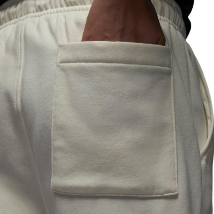 Jordan Logo Embroidered Fleece Sweatpants Men Bottoms Gray FD7859-133