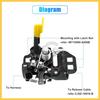 FR3Z-16700-B FR3Z16700B Car Engine Hood Latch Lock for Ford for Mustang 2015 2016 2017 2018 2019 Hood Latch Assembly Replaces FR3Z-16700-A FR3Z16700A