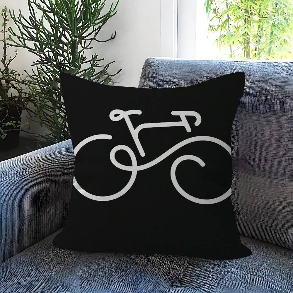 BBBianchiS Bike Logo Cushion Cover Pillowcase Upholstery Sofa Throw Pillow Home Decor Pillowcas