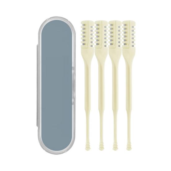 Набор для стрижки волос в носу и триммер для секущихся кончиков с вращением на 360 градусов, триммер для носа, пинцет, портативный ручной инструмент для удаления волос для мужчин и женщин