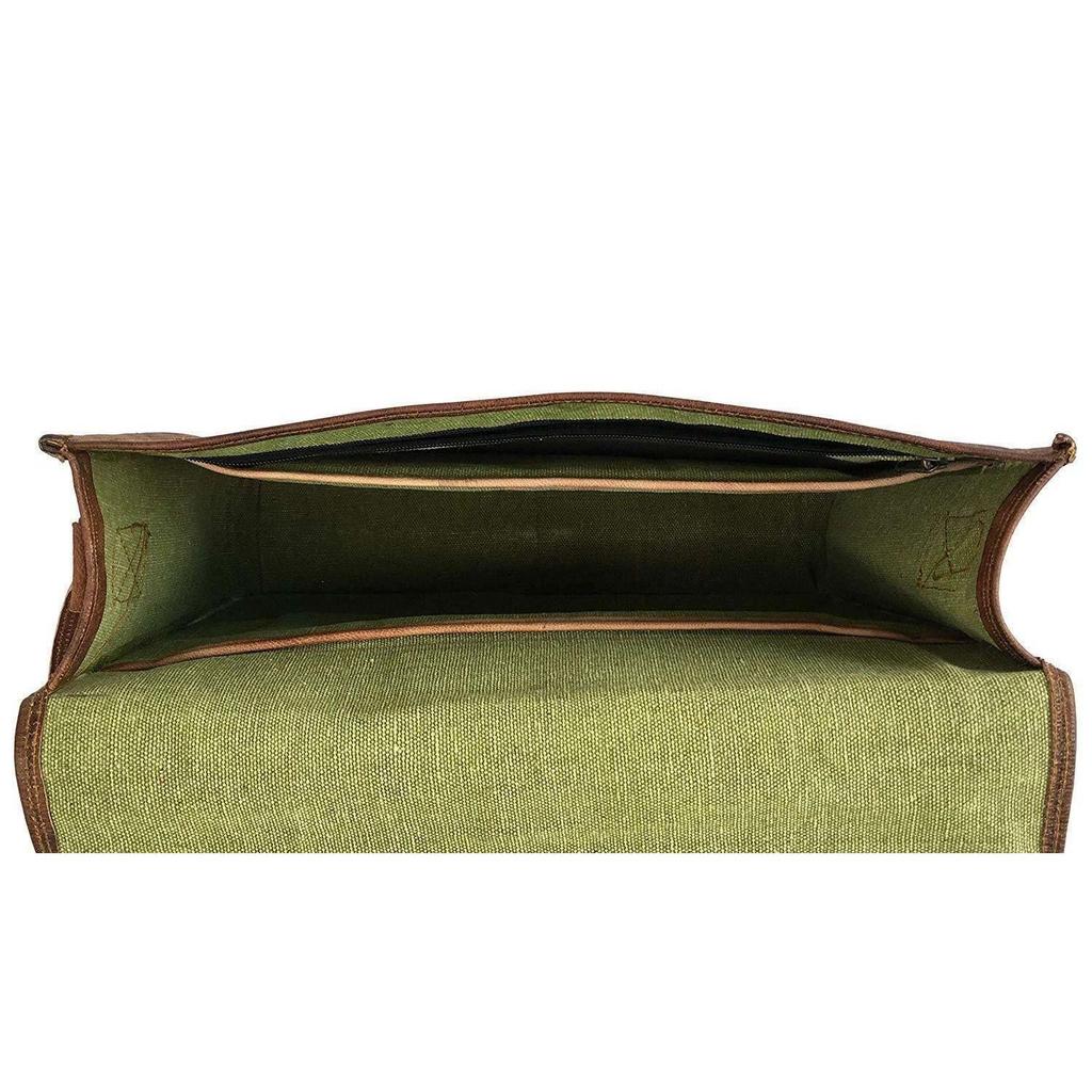 Leather Vintage Messenger Shoulder Men's Satchel Laptop Briefcase School Bag