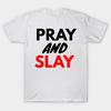 T Shirt Women Pray And Slay Harajuku Print Kawaii Tshirt Summer Short Sleeve Female T-Shirt Top Tee