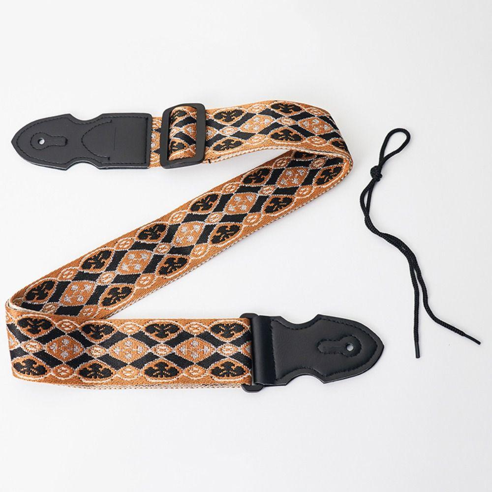 Регулируемый ремень для гитары, этнический стиль, гитарный плечевой ремень, расширяющиеся ремни для электрогитары, укулеле