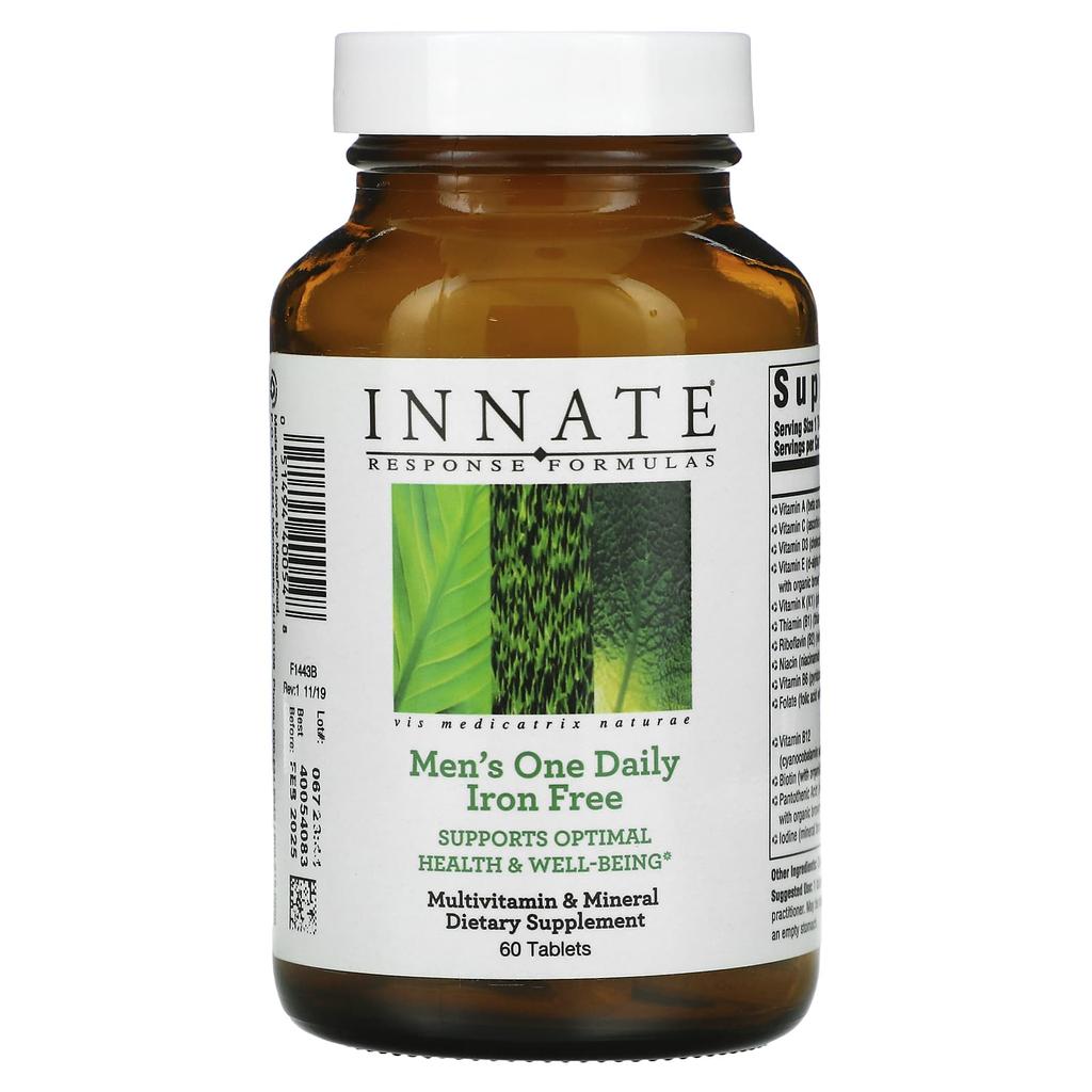 Innate Response Formulas, One Daily для мужчин, без железа, 60 таблеток