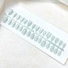 Короткий съемный лист для нейл-арта цвета молочного чая
