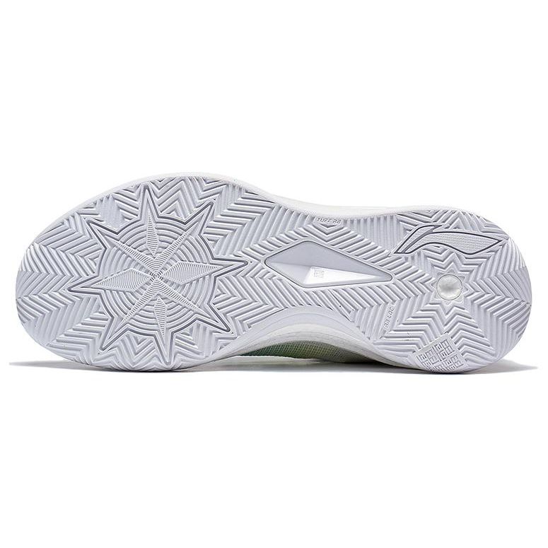 Баскетбольные кроссовки LiNing Blade 3 V2 Rainbow Durable Breathable Low-Top унисекс флуоресцентно-бело-желтые ABAT057-4