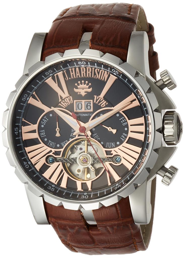 Watch Genuine Import Black [Je Harrison] JH-033PB Men's