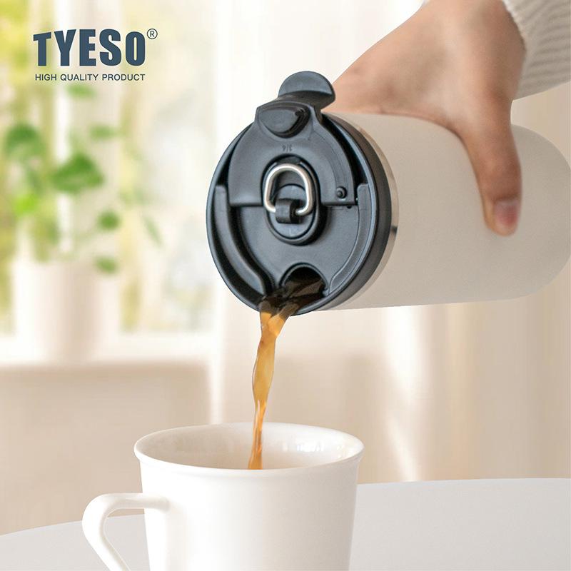 TYESO TaiShuo Нержавеющая сталь Дорожная кружка для кофе, Термоизолированная портативная чашка для офиса, улицы, мужчин и женщин