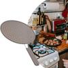 Silicone Kitchen Splatter Screen with Handle Heat-resisting Oil Splash Guard Drain Board Cover Kitchen Frying Pan Lid