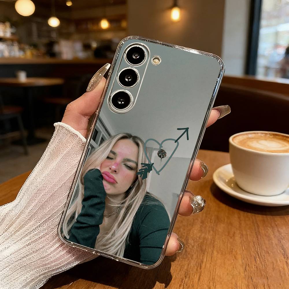 Горячий Чехол для Телефона Addison Rae Для Samsung Galaxy S24 S25 S23 S22 S21 Plus S24 S25 Прозрачный Чехол