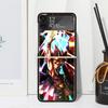 Чехол для телефона Yu-Gi-Oh для Samsung Galaxy Z Flip 7 6 5 4 3 5G Flip3 Flip4 Flip5 ZFlip6 ZFlip7 Черный Fundas Galaxy Z Flip