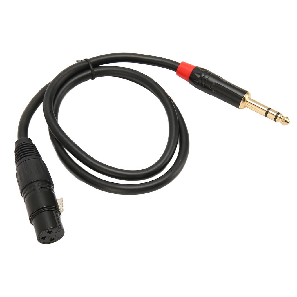 Женский XLR на 6,35 мм Jack o Кабель инструментальный кабель для микрофона электрогитары 0,75 метра