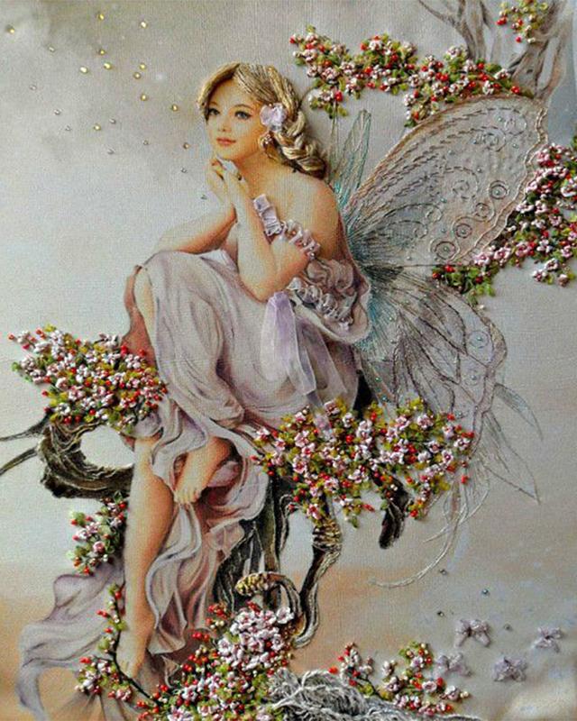 Алмазная картина, полная круглая квадратная эльфы и ангелы, 5D DIY Алмазная вышивка, распродажа, фантазийная мозаика, домашний декор