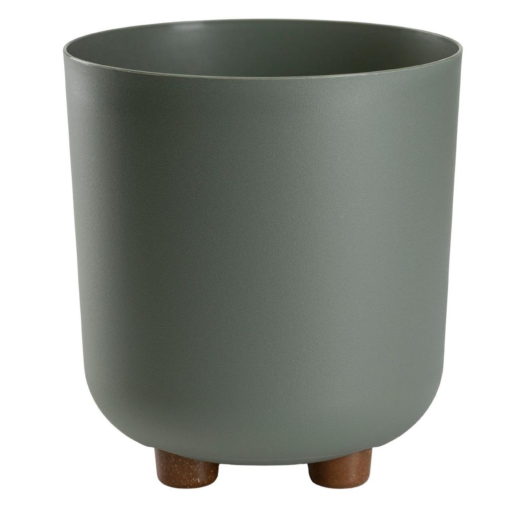 Terra Flower Pot on Legs Recycled Gray-Green H21X19.3