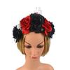 Белый Винтажный Головной Убор Черепа Роза Головной Убор для Девочек Хэллоуин Обруч для Волос Косплей Призрак Роза Обруч для Волос