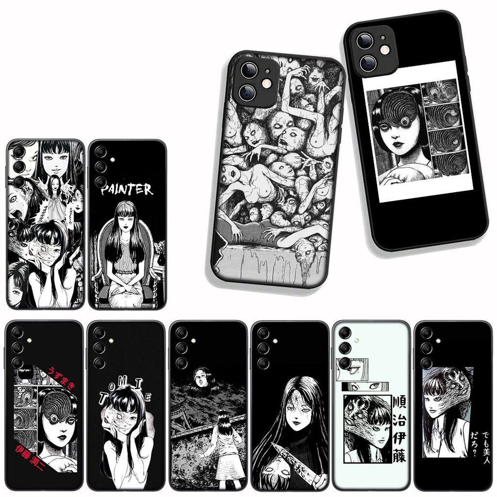 for Xiaomi Redmi Note 14 12 13 ProPlus A3 Pro Plus 12C 13C 14C 5G Phone Cover Case Horror Comic Junji Ito Tomie