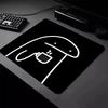 Cute minimalist black line drawing Mouse Pad Small Computer Office Table Mats Rubber Anti-slip Gaming Keyboard Mousepad Desk Mat