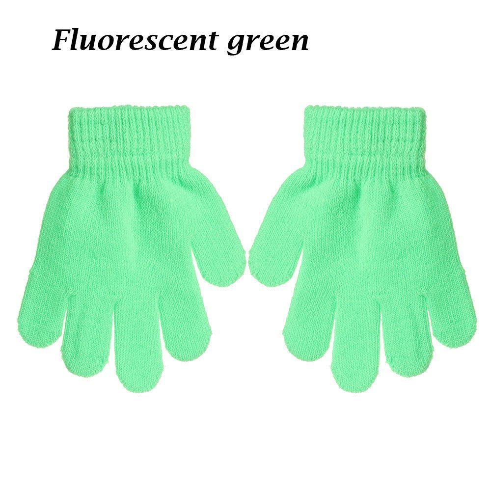Winter Kids Warm Knitted Glove Stretch Children