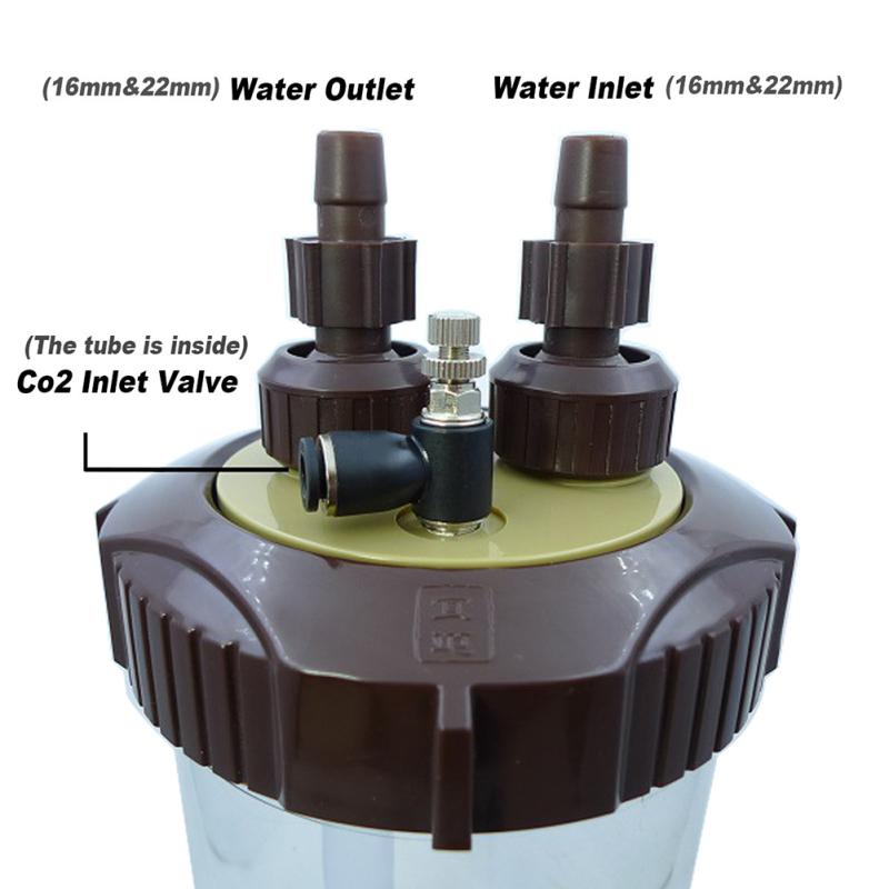 2500 мл прозрачный диффузор CO2, распылитель, аквариум, принадлежности для водных растений для шланга 12/16 мм, 16/22 мм