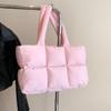 Новая пуховая сумка, хлопковая одежда, женская сумка, простая хлопковая сумка-тоут, мягкая квадратная сумка через плечо