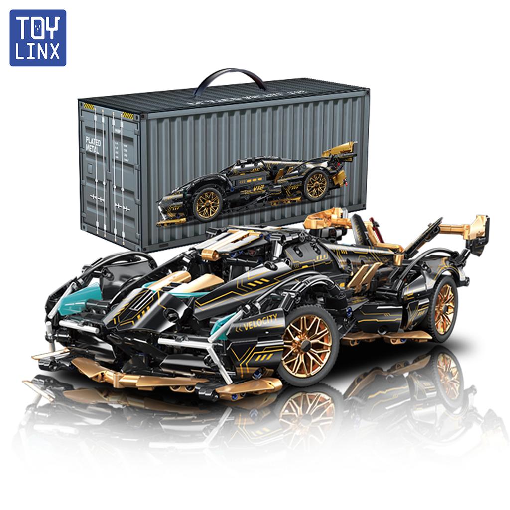 TOYLINX Technical Building Blocks Car Racing Sport Speed Vehicle Model City Mechanical Super Bricks Puzzle Toys Adult Gift