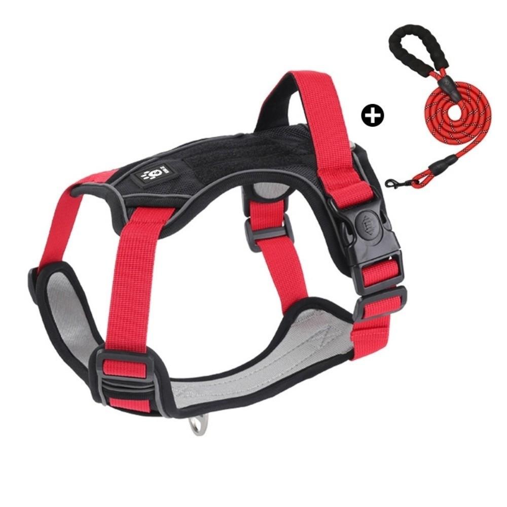 Multi-Point Adjustment Anti-Pull Dog Harness Reflective Dog Leash Dog Chest Strap Daily Walks
