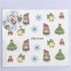 Women Beauty Santa Claus Snowflakes Decals Nail Art Stickers Water Transfer  Decoration Stickers