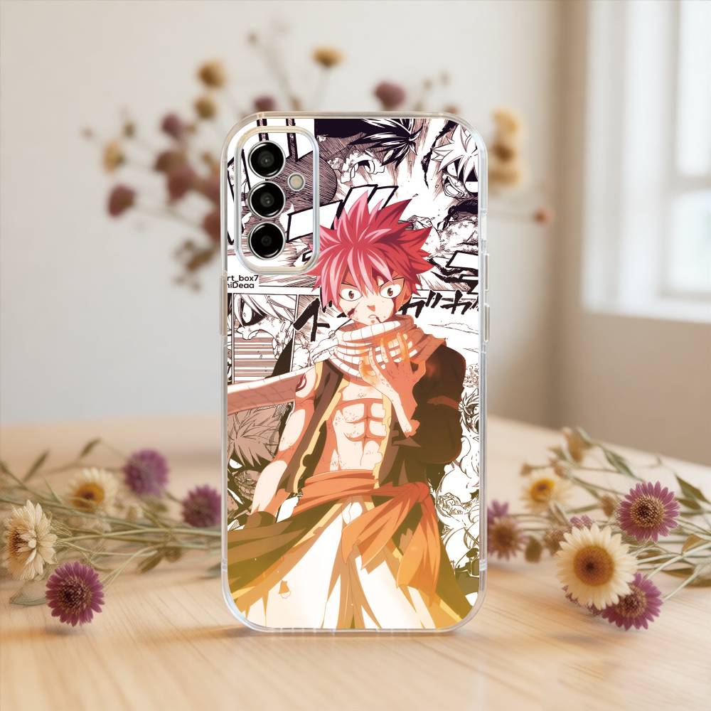 Чехол для телефона Fairy Tail Нацу Драгнил для Samsung A10, 12, 20, 21S, 30, 31, 40, 50, 51, 52, 70, 71 Прозрачный чехол