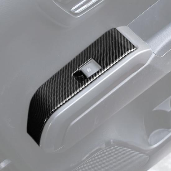 For Toyota Tacoma 2016- Carbon Fiber Interior Door Window Switch Cover Trim