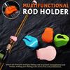 4Pcs Multifunctional Fishing Rod Rack Fixing Storage Racks Display Rack Bundle Ball Tackle Ties Fishing Rod Tools Accessories