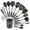 Shumeifang 14-Piece Kitchen Utensil Set, Heat-Resistant Silicone, Food Safety Certified, FDA Approved, Safe and Secure, Includes Storage Rack and S-Ho
