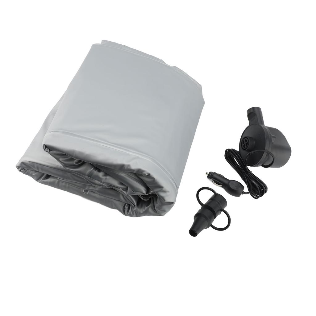 Автомобильный надувной матрас складной утолщенный флокированный ПВХ надувной матрас с электрическим насосом для заднего сиденья внедорожника