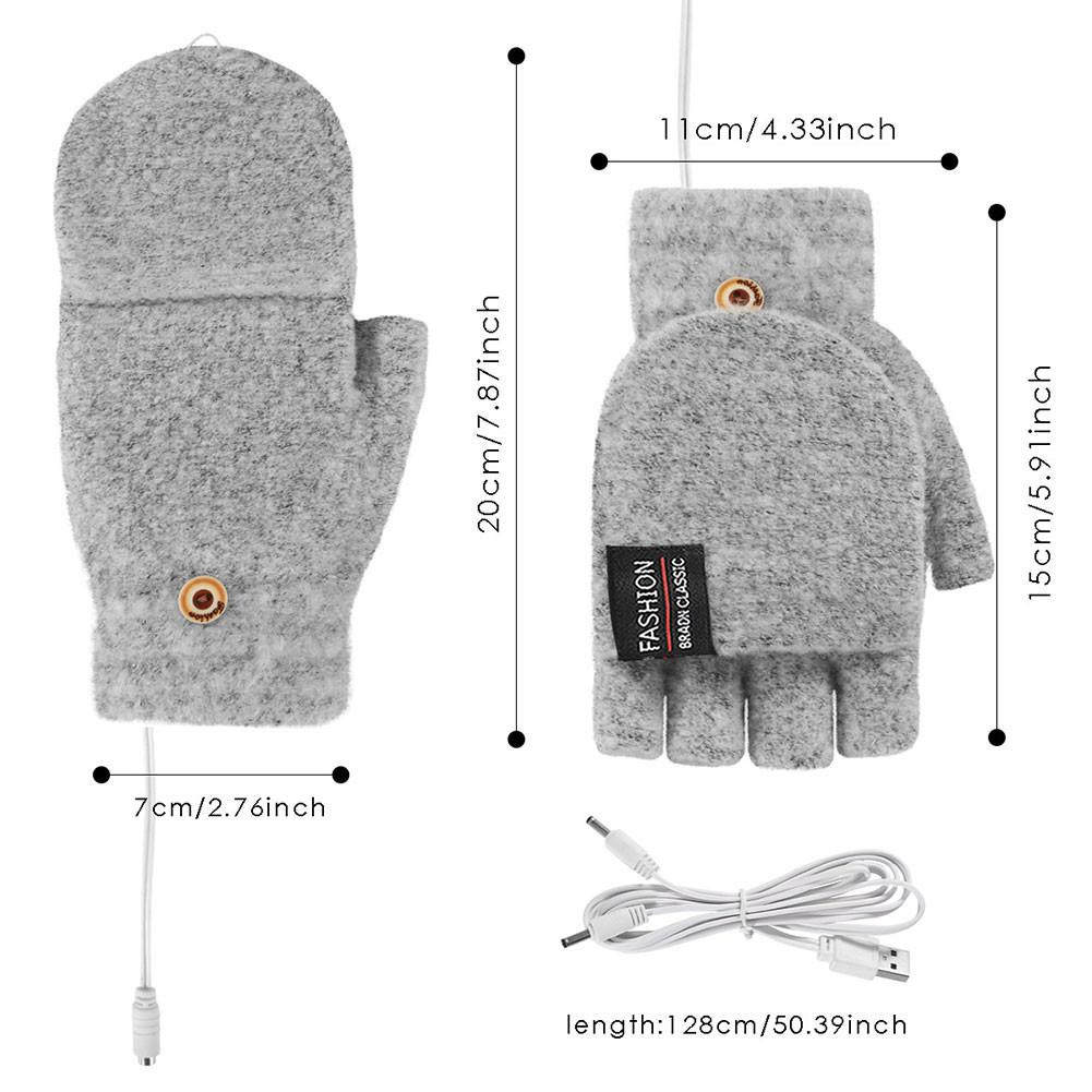 Комфортные теплые перчатки Электрические зимние греющие перчатки USB-перезаряжаемые Умные теплые зимние перчатки Для катания на лыжах Холодная погода