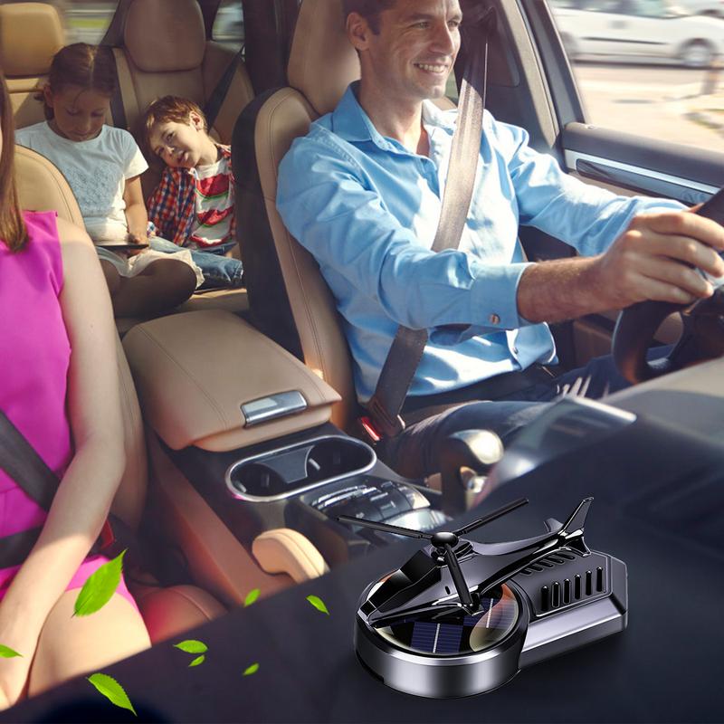 Автомобильный солнечный вертолет автоматический вращающийся освежитель воздуха приборная панель автомобиля вертолет парфюм украшение для удаления запаха