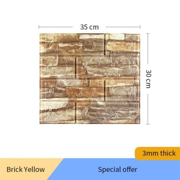 10 шт./20 шт. 3D наклейки на кирпичную стену, самоклеящиеся обои, декор, пена, водонепроницаемое настенное покрытие, обои для гостиной, сделай сам, фон