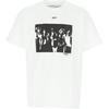 Off-White Футболка с круглым вырезом и принтом Spray Paint Arrows, мужские топы, белые OMAA038R201850150110
