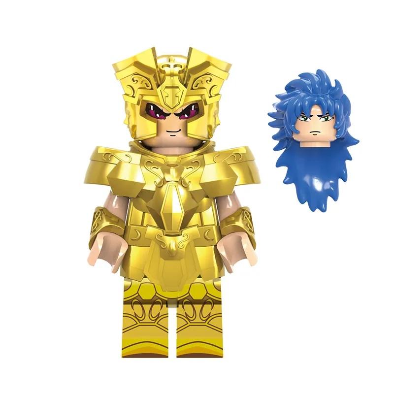 Золотой набор строительных блоков знаков зодиака с 12 подвижными фигурками