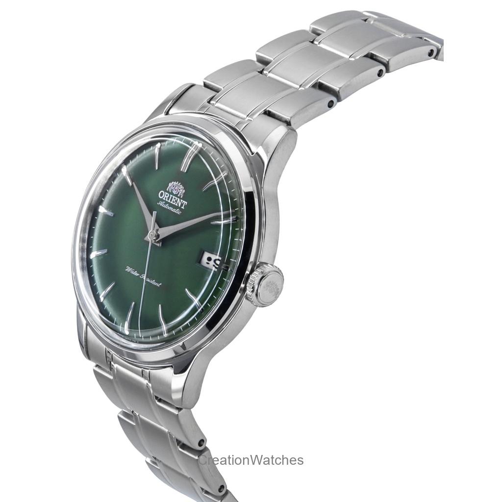 Orient Bambino Нержавеющая сталь циферблат зеленого цвета с автоподзаводом RA-AC0M09E Мужские часы
