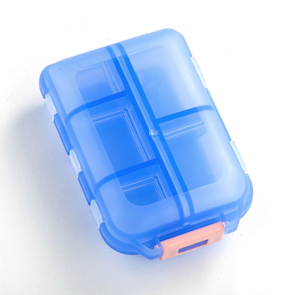 10 Grids Pill Case Portable Small Weekly Travel Pill Organizer Portable Pocket Pill Box Pill Container