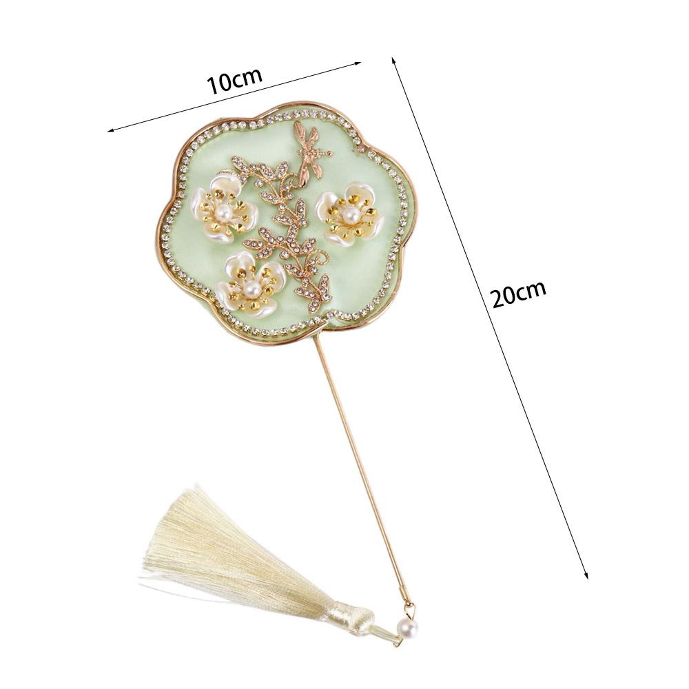 Chinese Style Mini Chinese Fan Tassels Chinese Silk Fan Bridal Group Fan Chinese Wedding