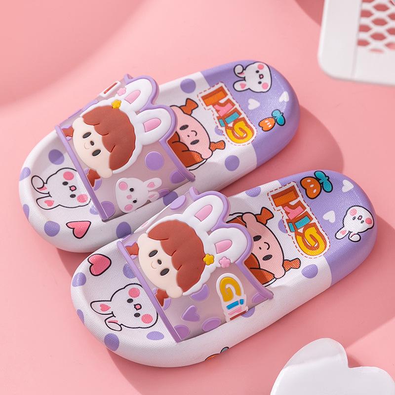 Детские тапочки Zapatos Niña Cartoon 2024 года, новинка лета, нескользящая домашняя обувь для мальчиков, милые тапочки для девочек, шлепанцы, детская обувь Pantuflas