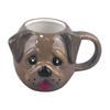 Кружка Yousheng Такса Керамическая 3D Кружка для кофе с яркой резной ручкой Расписанная вручную Забавная Подарок для любителей собак для любителей кофе