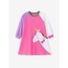 Autumn Long Sleeved Girls' Dress, European and American Cartoon Cotton Children's Dress