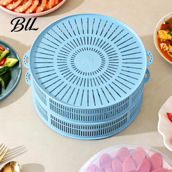 Meat Rack Stackable Mesh Food Cover with Lid Multi-Function Dome Vegetable for Vegetables Dumplings Seafood Space-Saving Kitchen Accessory Reusable