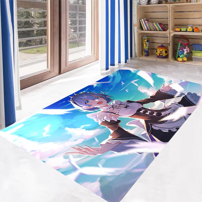 Ковер с узором R-ReZero R-Rem для декора спальни, нескользящий коврик для гостиной, зоны дивана, прихожей, ванной комнаты, кухни